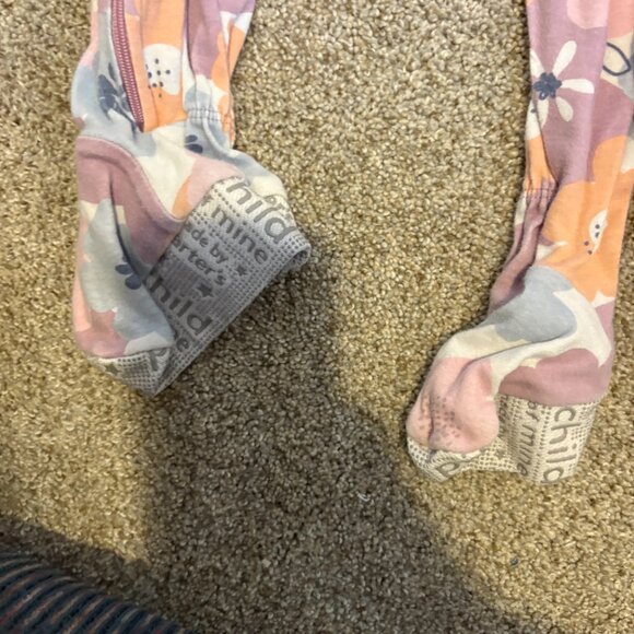 Carter's Girls 4T Pink Footed Sleeper x2 Pink - Picture 5 of 7